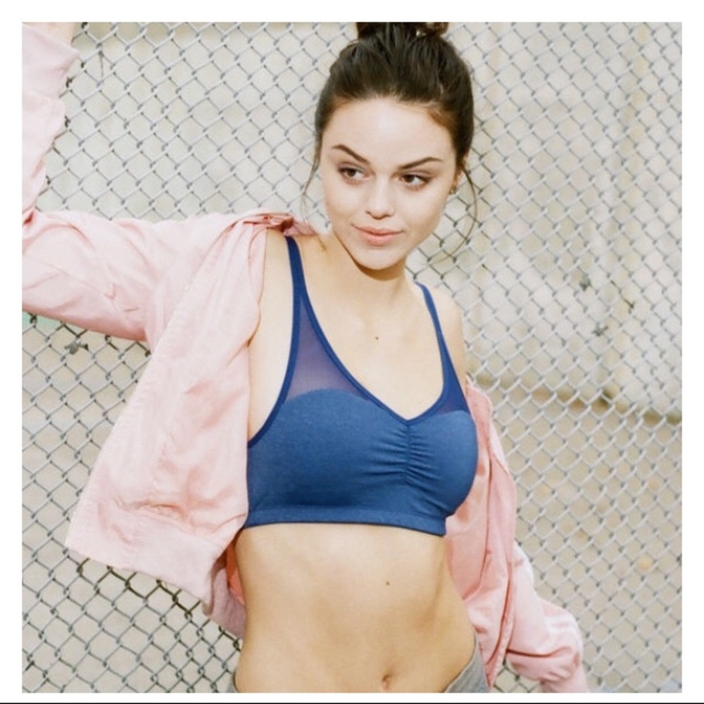 True&co Weekender royal blue bralette, size small